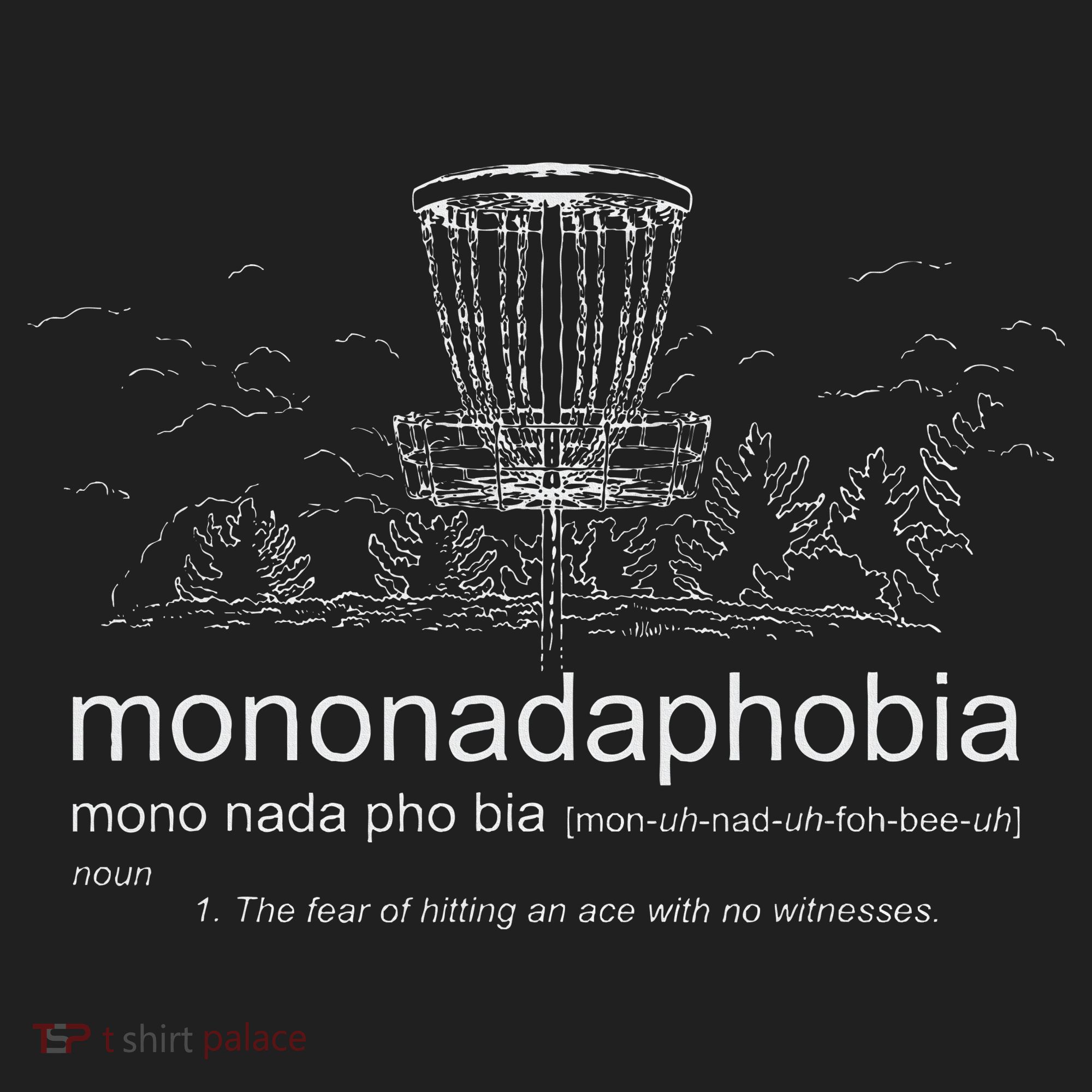 Disc Golf Mononadaphobia funny disk golf Hat
