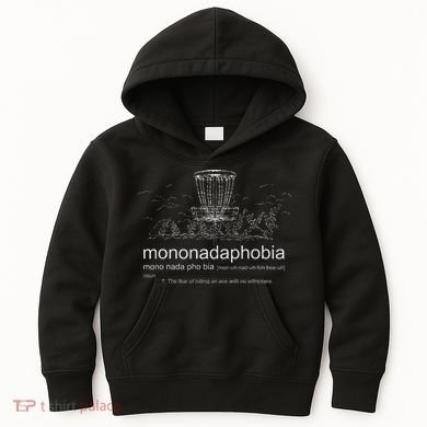 Disc Golf Mononadaphobia funny disk golf Kids Hoodie
