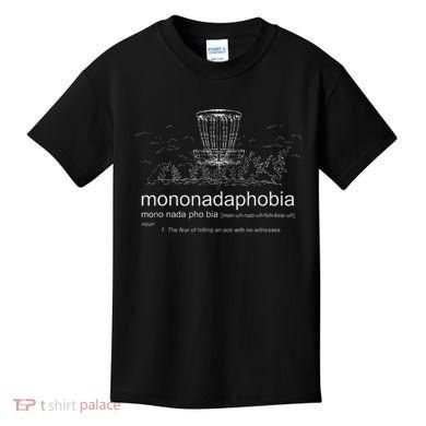 Disc Golf Mononadaphobia funny disk golf Kids T-Shirt