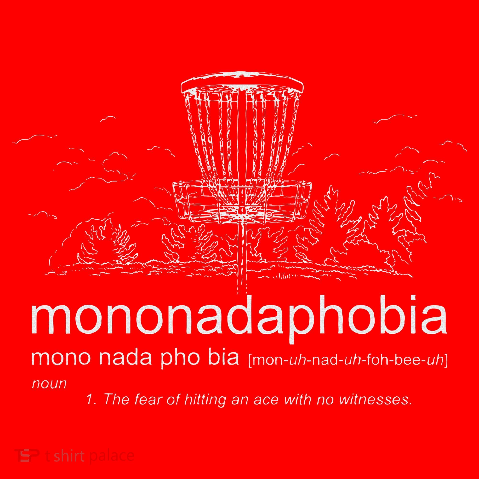 Disc Golf Mononadaphobia funny disk golf Santa Hat