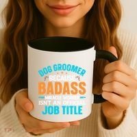 Dog Groomer Miracle Worker Isn't An Job Title Gift Coffee Mug thumb 3