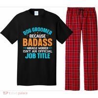 Dog Groomer Miracle Worker Isn't An Job Title Gift Pajama Set thumb 0