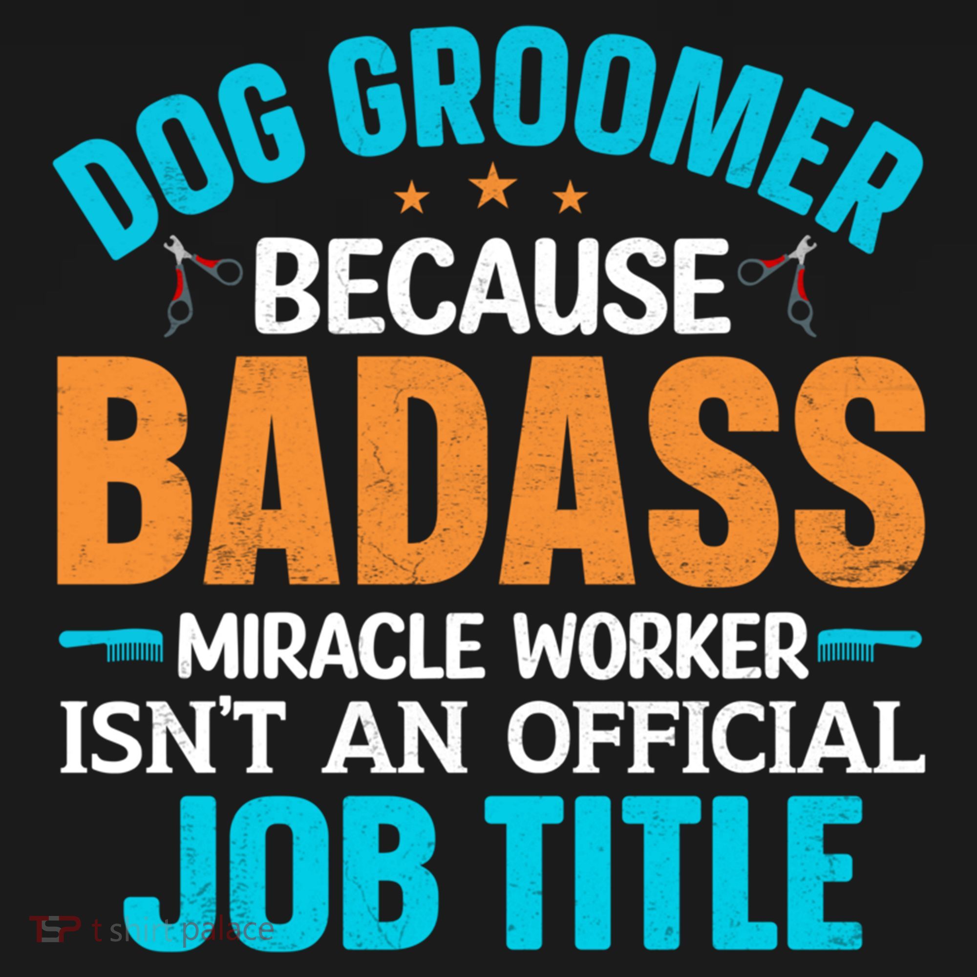Dog Groomer Miracle Worker Isn't An Job Title Gift Women's Hoodie