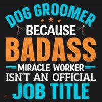 Dog Groomer Miracle Worker Isn't An Job Title Gift Ornament thumb 1
