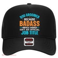 Dog Groomer Miracle Worker Isn't An Job Title Gift Hat thumb 0