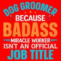 Dog Groomer Miracle Worker Isn't An Job Title Gift Santa Hat thumb 1
