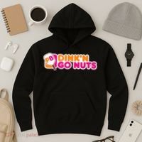 Dink'n Go Nuts Funny Pickleball Player Paddleball Lover Hoodie thumb 3