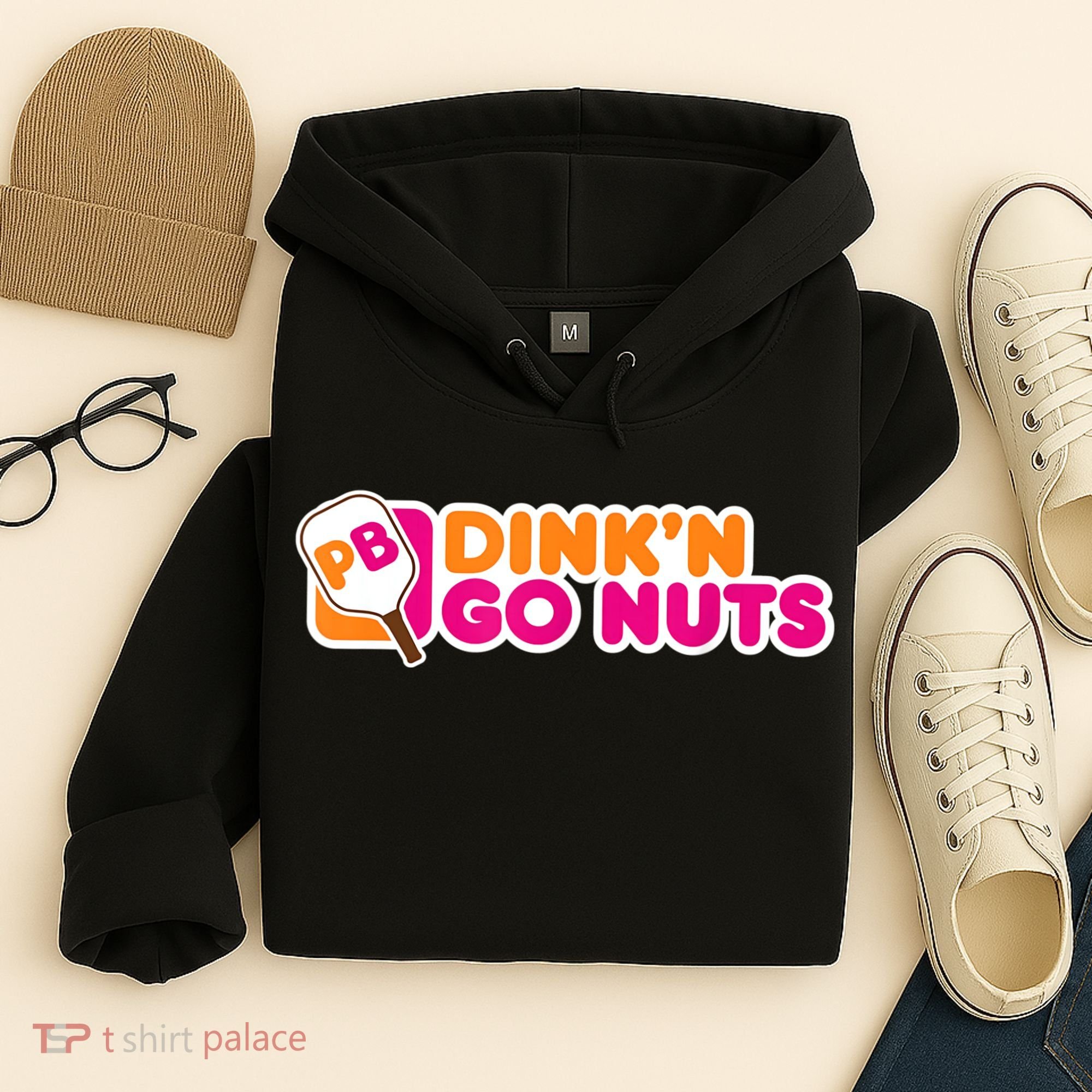 Dink'n Go Nuts Funny Pickleball Player Paddleball Lover Hoodie