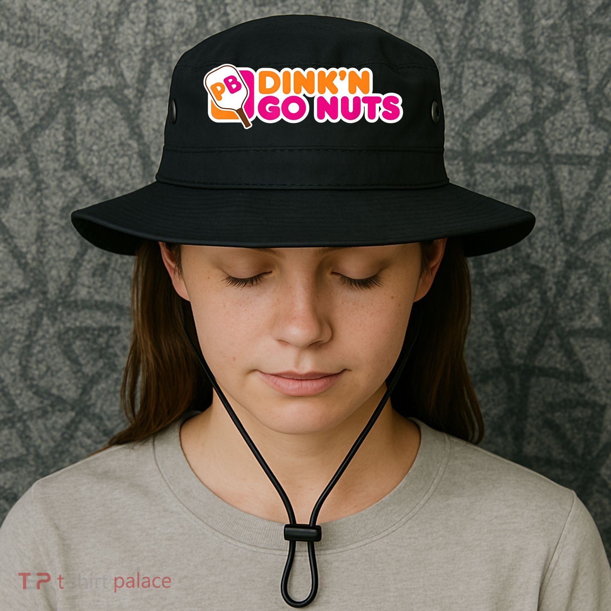 Dink'n Go Nuts Funny Pickleball Player Paddleball Lover Bucket Hat