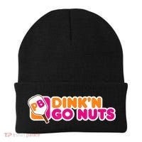Dink'n Go Nuts Funny Pickleball Player Paddleball Lover Beanie thumb 0