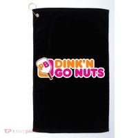 Dink'n Go Nuts Funny Pickleball Player Paddleball Lover Golf Towel thumb 0