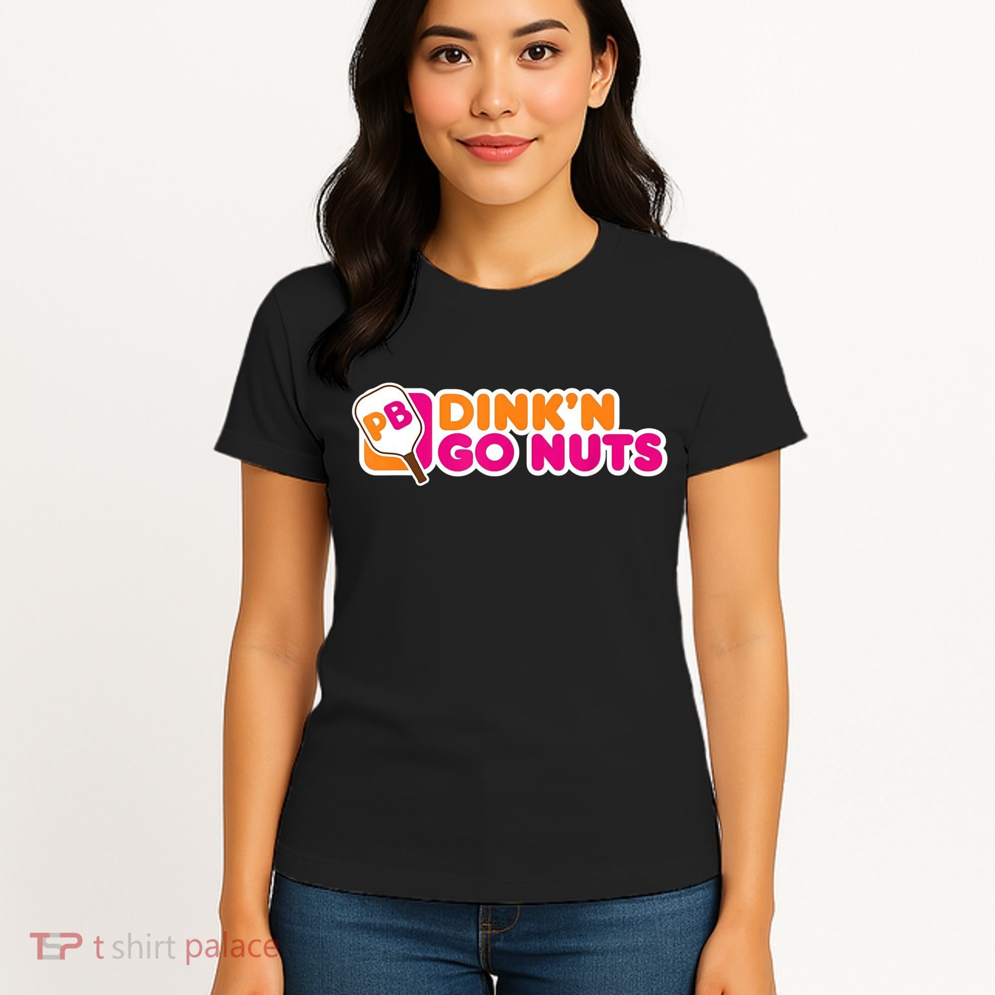 Dink'n Go Nuts Funny Pickleball Player Paddleball Lover Women's T-Shirt