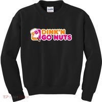 Dink'n Go Nuts Funny Pickleball Player Paddleball Lover Kids Sweatshirt thumb 0