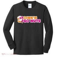 Dink'n Go Nuts Funny Pickleball Player Paddleball Lover Kids Long Sleeve Shirt thumb 0