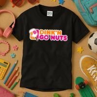 Dink'n Go Nuts Funny Pickleball Player Paddleball Lover Kids T-Shirt thumb 3