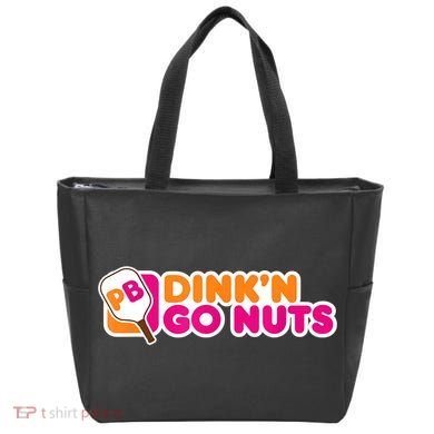 Dink'n Go Nuts Funny Pickleball Player Paddleball Lover Tote Bag