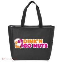 Dink'n Go Nuts Funny Pickleball Player Paddleball Lover Tote Bag thumb 0