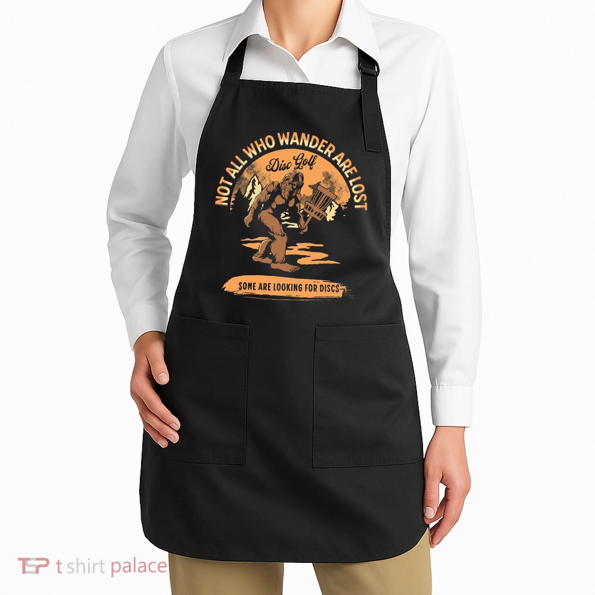 Disc Golf Not All Who Wander Are Lost Apron