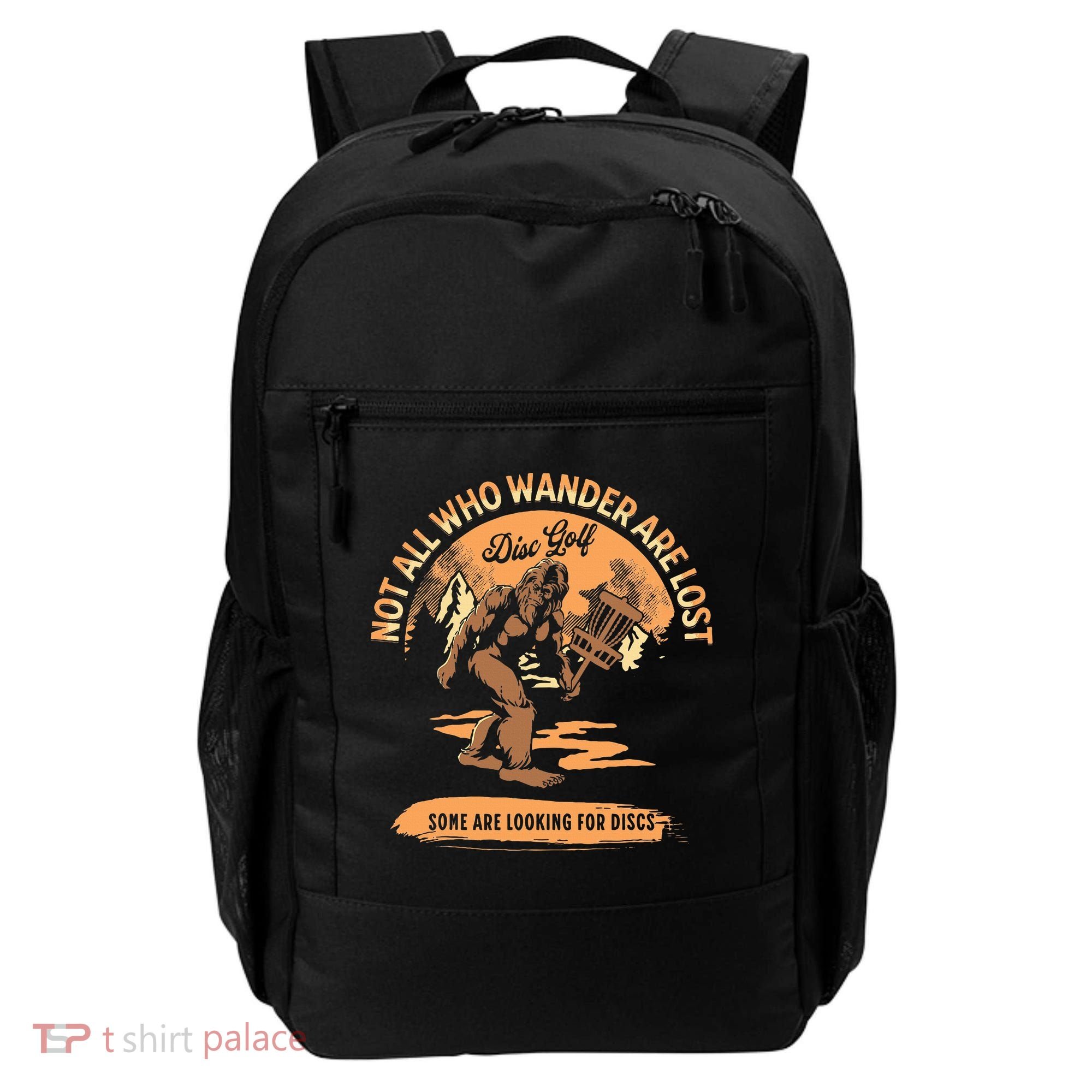 Disc Golf Not All Who Wander Are Lost Backpack