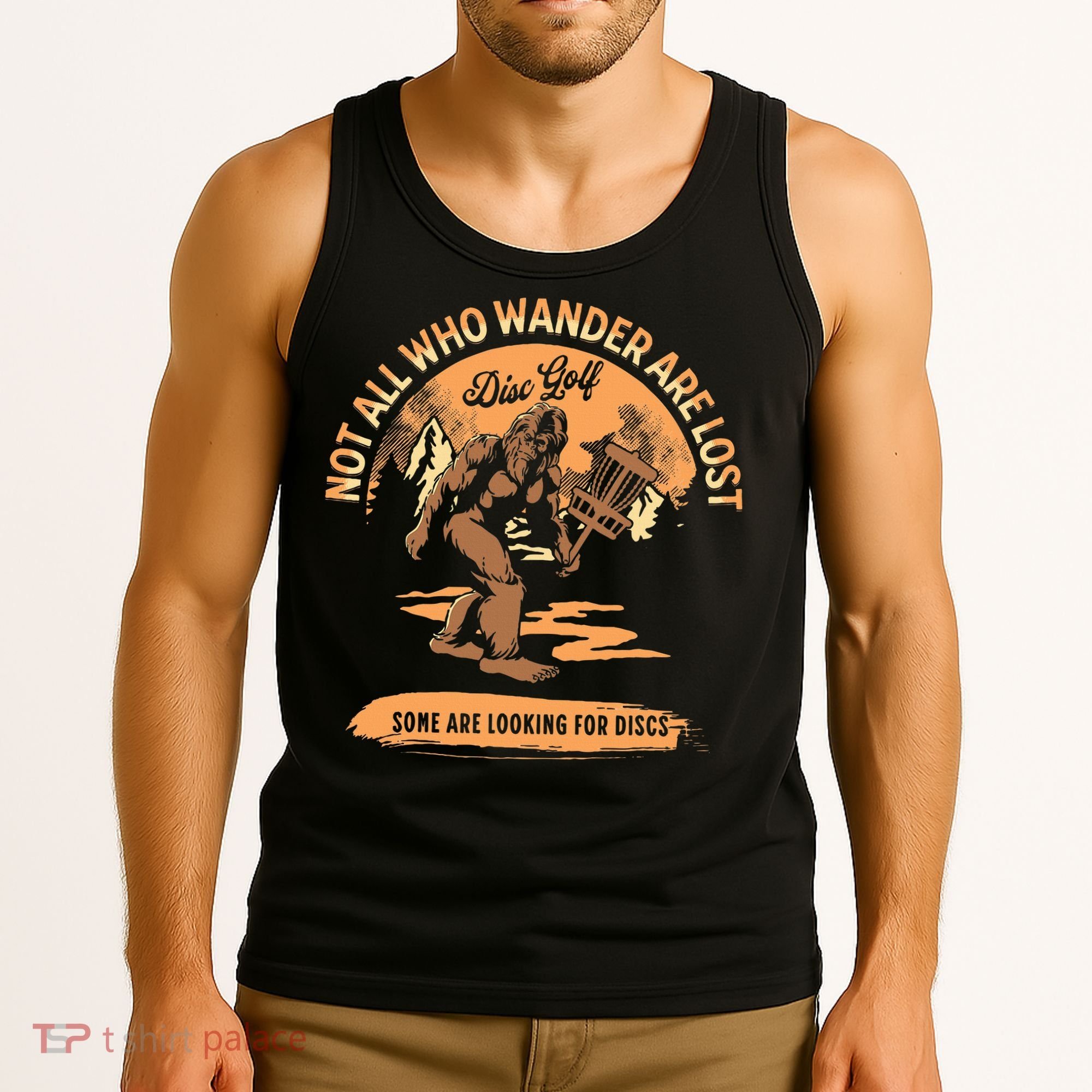 Disc Golf Not All Who Wander Are Lost Tank Top