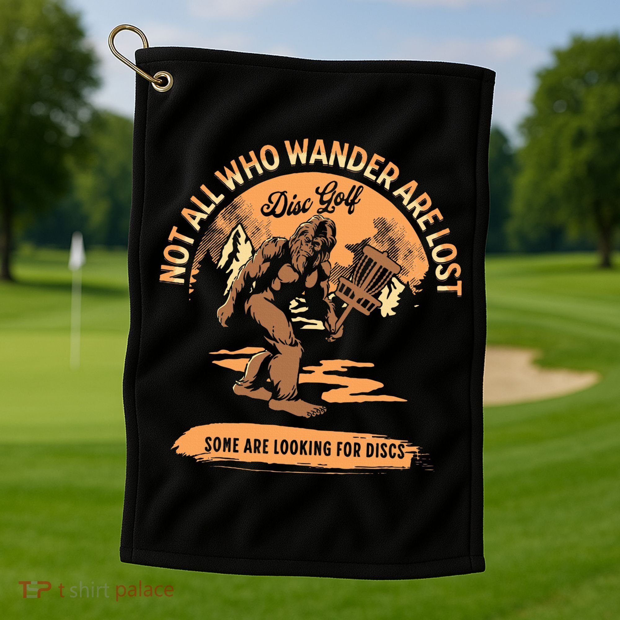 Disc Golf Not All Who Wander Are Lost Golf Towel