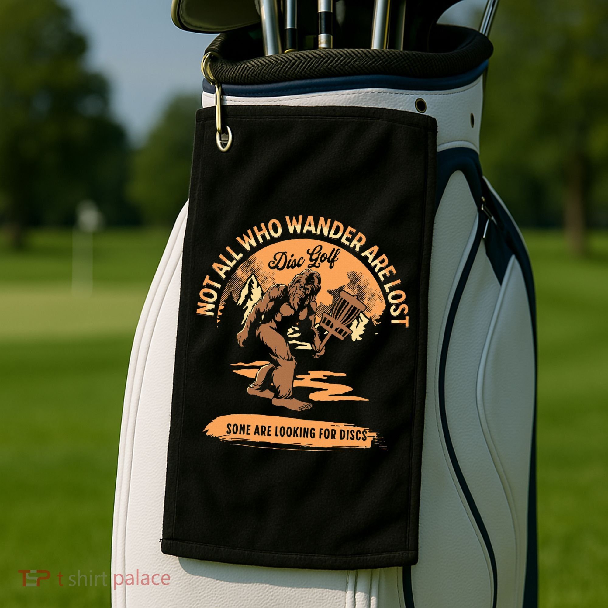 Disc Golf Not All Who Wander Are Lost Golf Towel