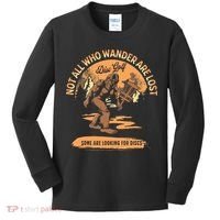 Disc Golf Not All Who Wander Are Lost Kids Long Sleeve Shirt thumb 0