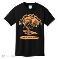 Disc Golf Not All Who Wander Are Lost Kids T-Shirt thumb 0