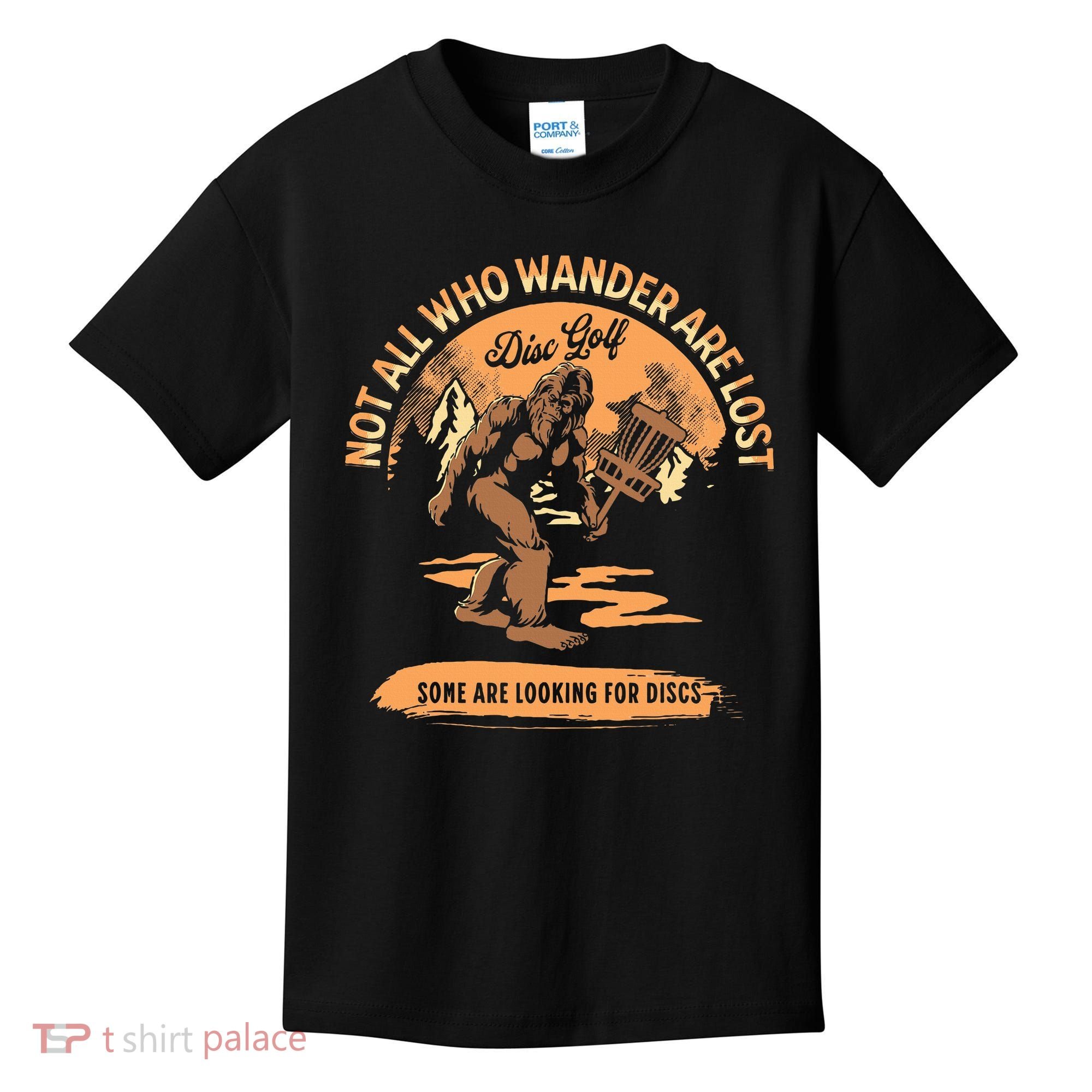 Disc Golf Not All Who Wander Are Lost Kids T-Shirt