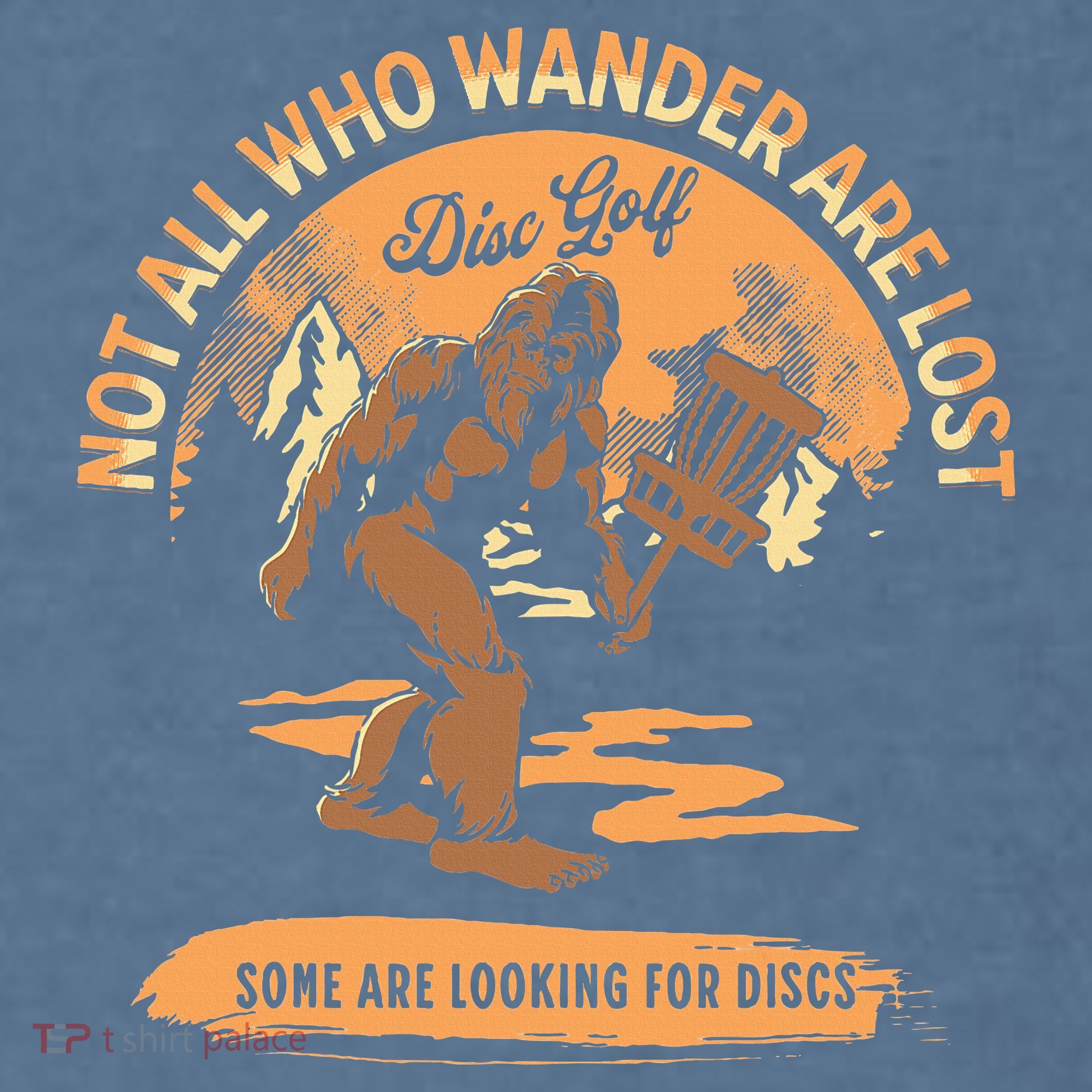 Disc Golf Not All Who Wander Are Lost Comfort Colors Garment-Dyed Hooded Sweatshirt