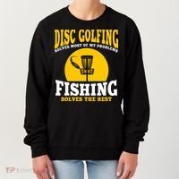 Disc Golf N Fishing Solves My Problems Women's Sweatshirt thumb 0