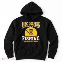 Disc Golf N Fishing Solves My Problems Hoodie thumb 0