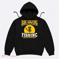 Disc Golf N Fishing Solves My Problems Hoodie thumb 0
