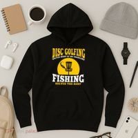 Disc Golf N Fishing Solves My Problems Hoodie thumb 3