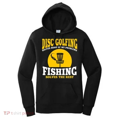 Disc Golf N Fishing Solves My Problems Women's Hoodie