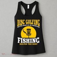 Disc Golf N Fishing Solves My Problems Women's Tank Top thumb 3