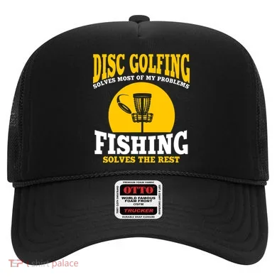 Disc Golf N Fishing Solves My Problems Hat
