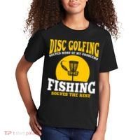 Disc Golf N Fishing Solves My Problems Kids T-Shirt thumb 2