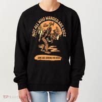 Disc Golf  Not All Who Wander Are Lost Funny Sarcastic Women's Sweatshirt thumb 0