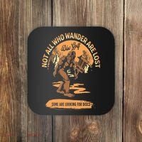Disc Golf  Not All Who Wander Are Lost Funny Sarcastic Coaster thumb 0