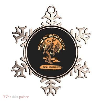 Disc Golf  Not All Who Wander Are Lost Funny Sarcastic Ornament