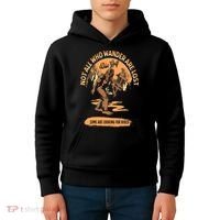 Disc Golf  Not All Who Wander Are Lost Funny Sarcastic Kids Hoodie thumb 4