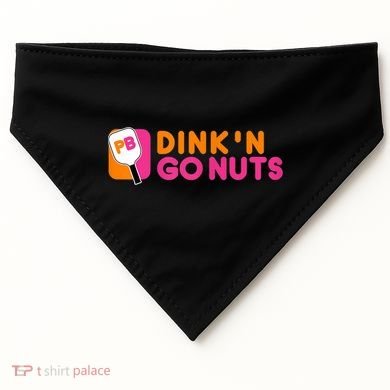 Dink'n Go Nuts Pickleball Paddle TShirt USA-Made Doggie Bandana