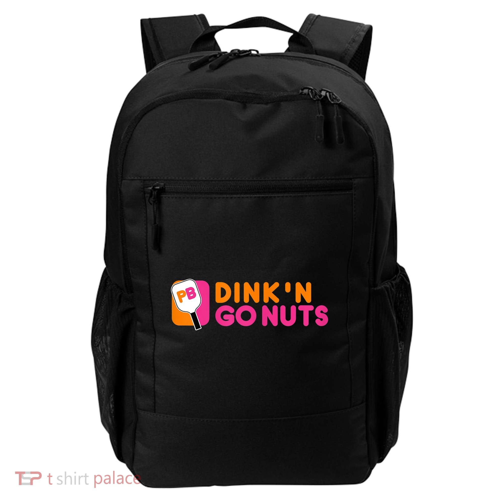 Dink'n Go Nuts Pickleball Paddle TShirt Backpack