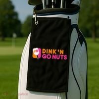 Dink'n Go Nuts Pickleball Paddle TShirt Golf Towel thumb 2