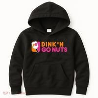 Dink'n Go Nuts Pickleball Paddle TShirt Kids Hoodie thumb 0