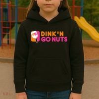 Dink'n Go Nuts Pickleball Paddle TShirt Kids Hoodie thumb 3