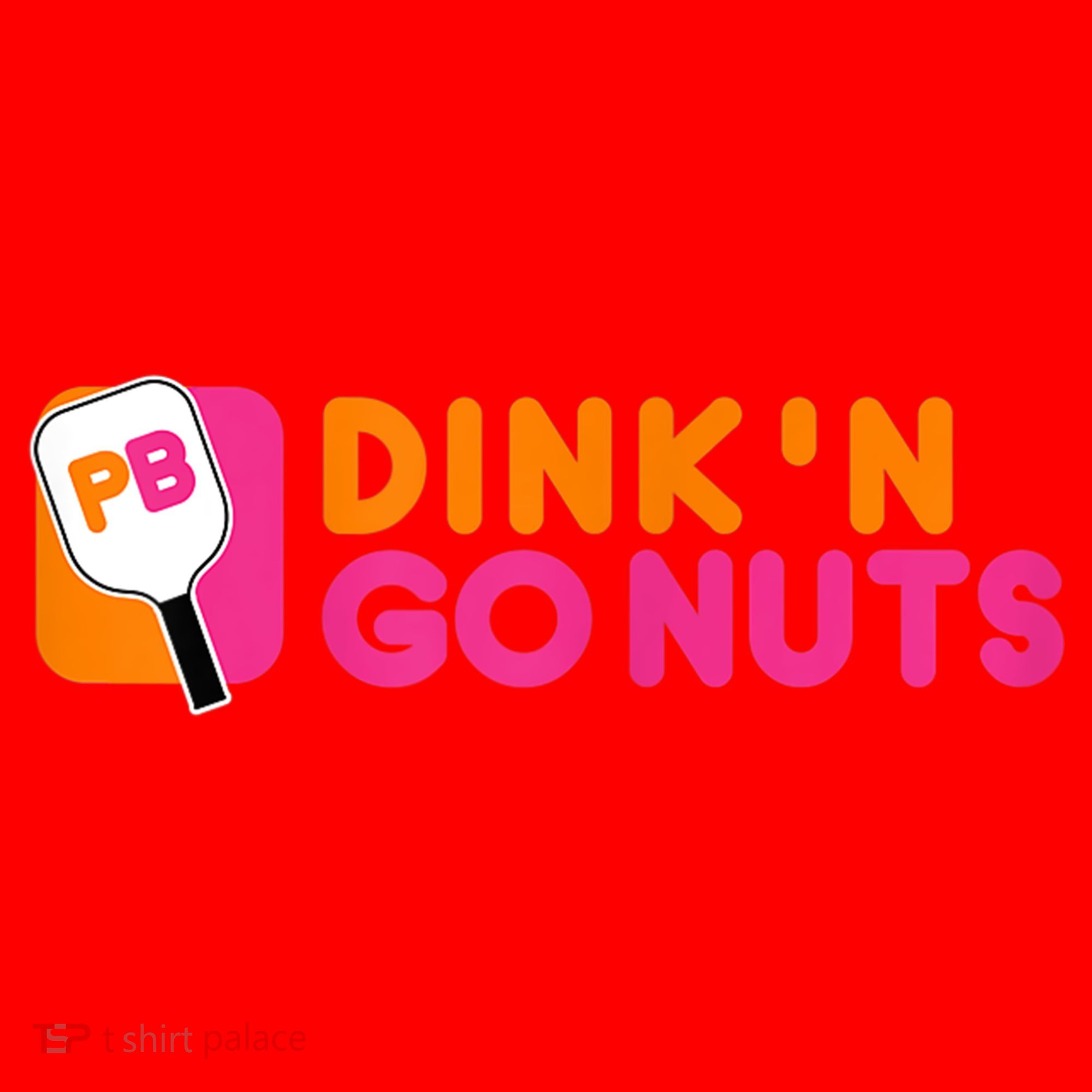 Dink'n Go Nuts Pickleball Paddle TShirt Santa Hat