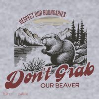 DonT Grab Our Beaver Respect Our Boundaries Women's Sweatshirt thumb 2