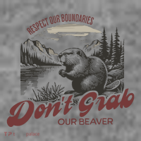 DonT Grab Our Beaver Respect Our Boundaries Toddler Hoodie thumb 2
